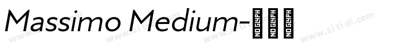 Massimo Medium字体转换